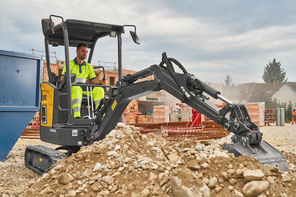 Volvo ECR18E compact excavator  